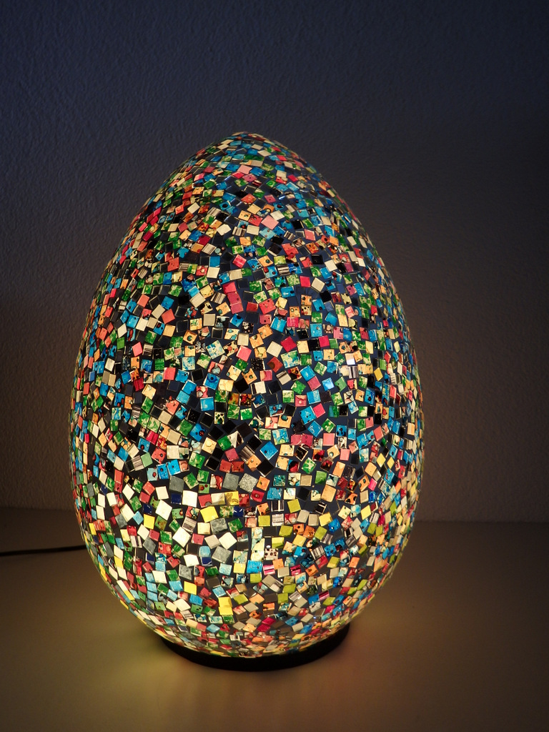 stolná  lampa POP ART - viacfarebná - EGG - XXL
