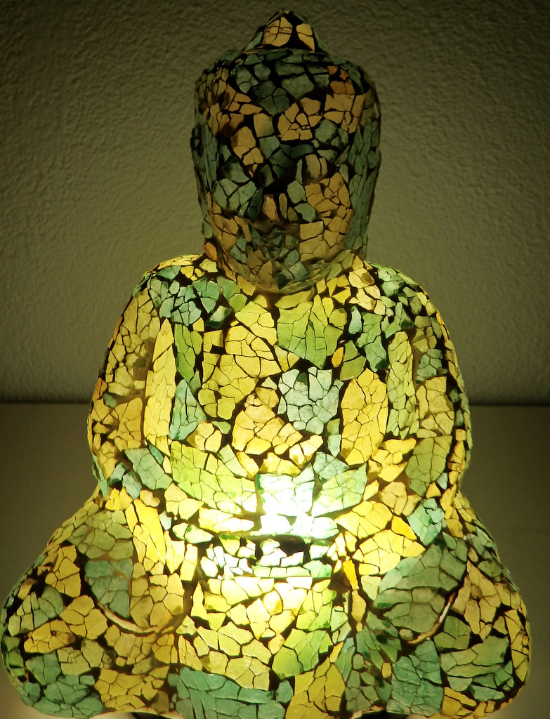 Stolná lampa Budha, ručná práca