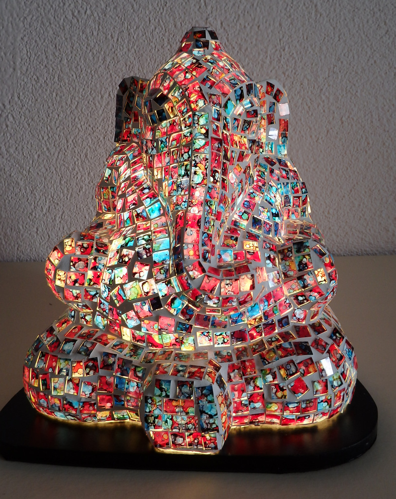 Lampa stolná  GANESH, 26 cm, ručná práca