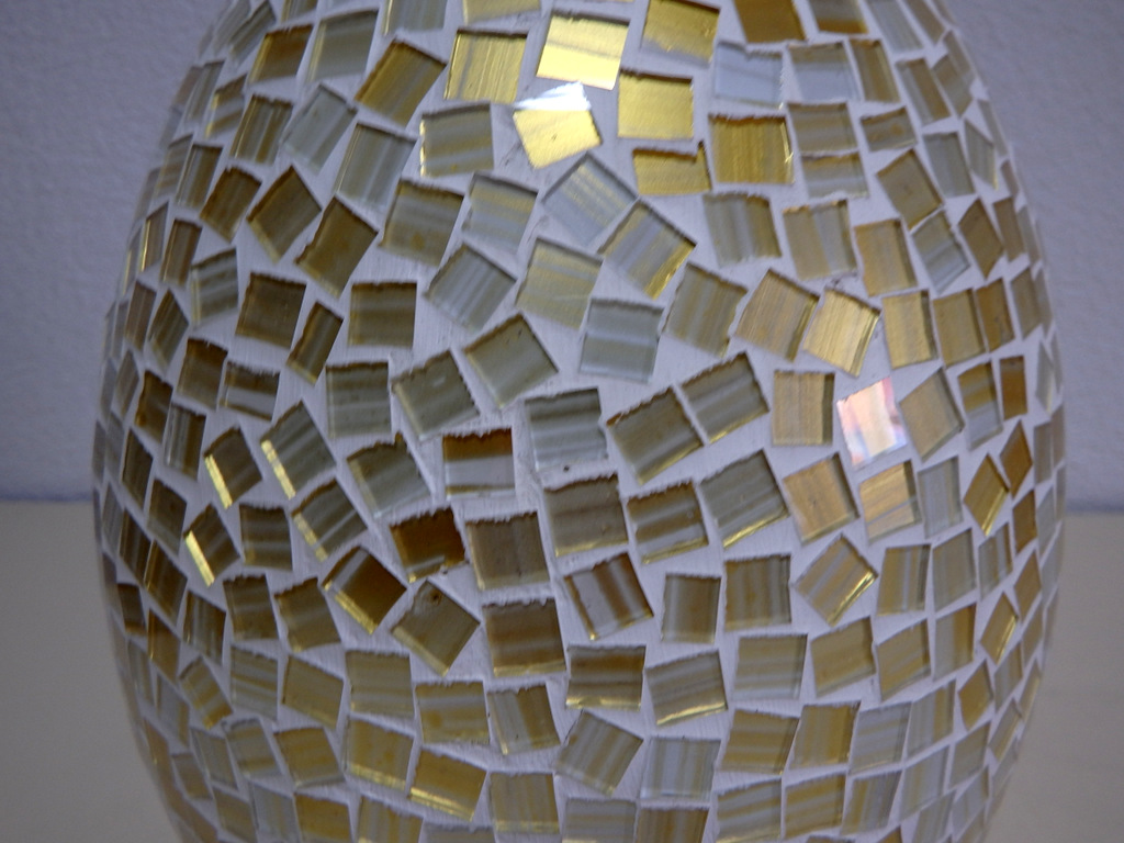 Stolná luxusná  lampa ART zlatá, 35 cm, ručná práca