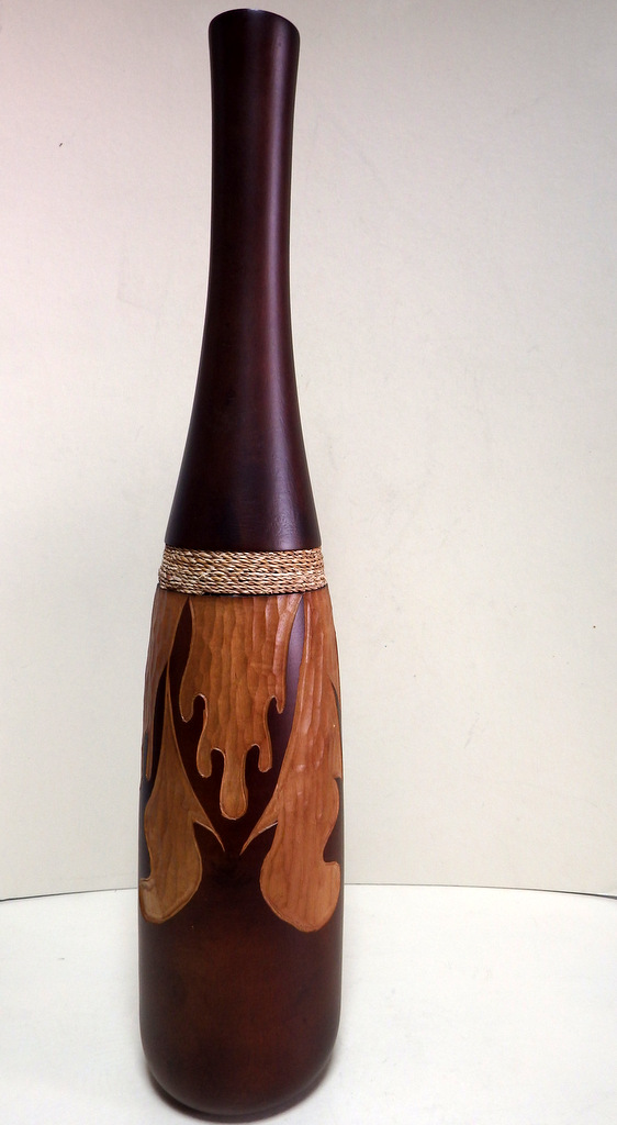 Váza WILD  - hnedá, drevo mango