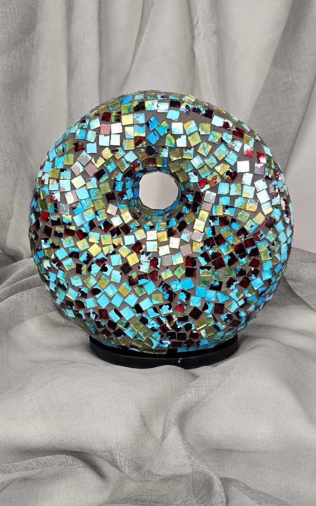 Dizajnová stolná lampa  Donat, 25 cm, ručná práca