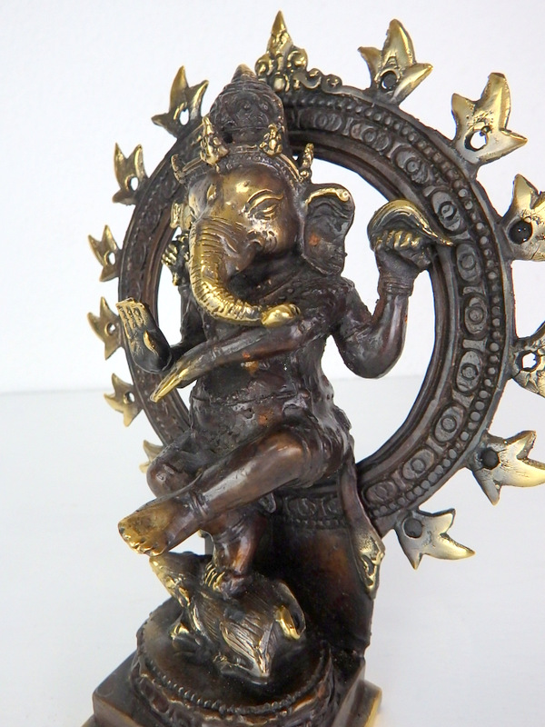 Soška z mosadze, GANESH, ručná práca
