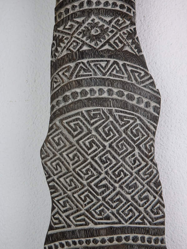 Socha - TOTEM TIMOR, tropické drevo, ručná práca, originál