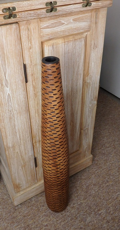 Váza SAVANA,  mangové drevo, 91 cm, ručná práca,Thajsko