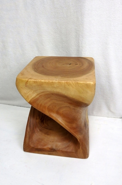 Stojan na kvety, exotické drevo, ručná práca, 30cm