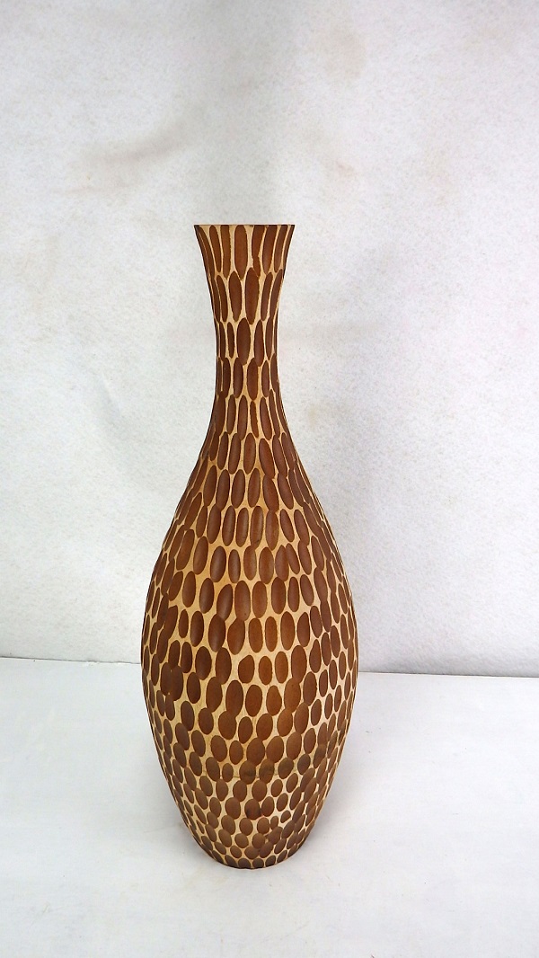 Váza TITA drevo mango, 50cm, ručná práca, Thajsko