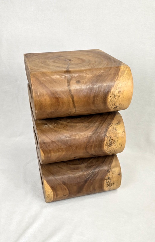 Stolík odkladací SNAKE, exotické drevo, ručná práca