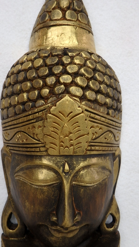 Soška Budha zlatý - ANTIK - 60 cm