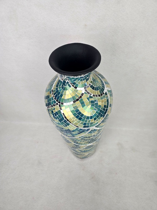 Váza SYMPHONIA zelená, 80 cm, keramika, ručná práca