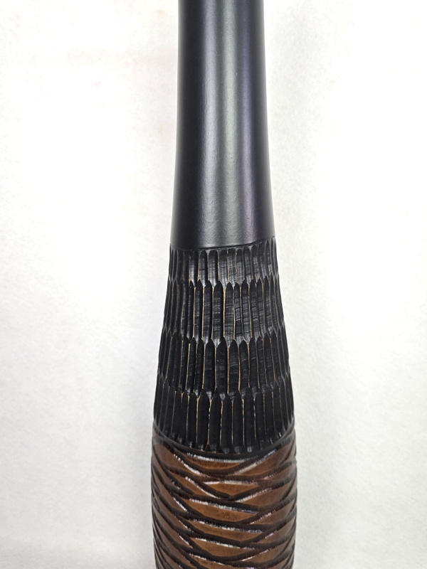 Váza čierna CARINA 2,  80 cm, drevo,ručná práca