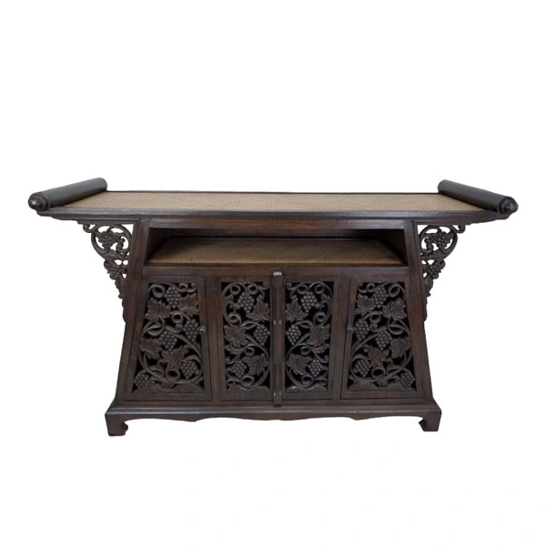 Skrinka GRAPE - hnedá, exotické drevo, ručná práca 