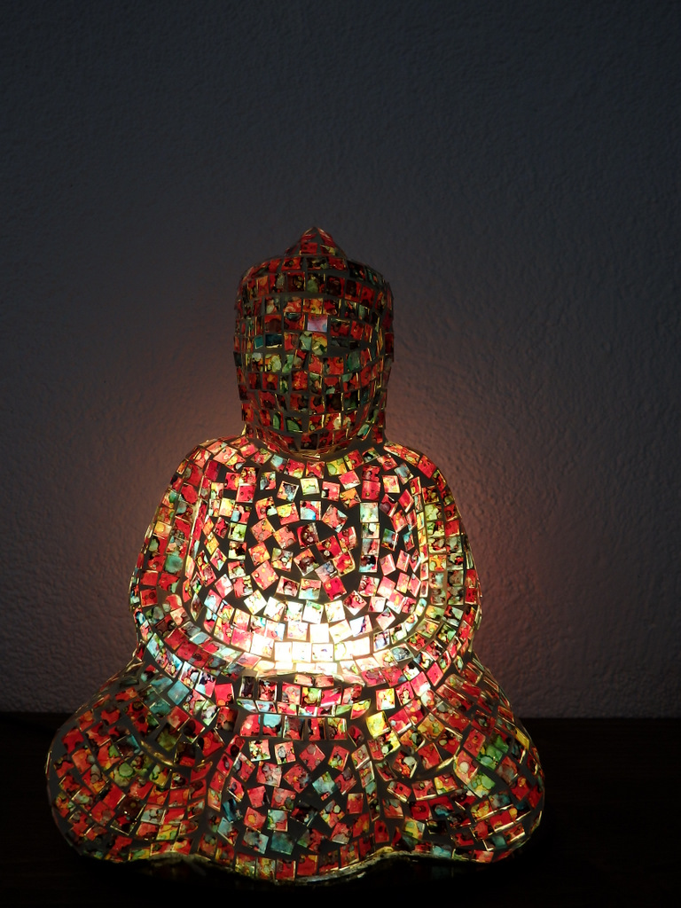 Stolná lampa Budha, ručná práca
