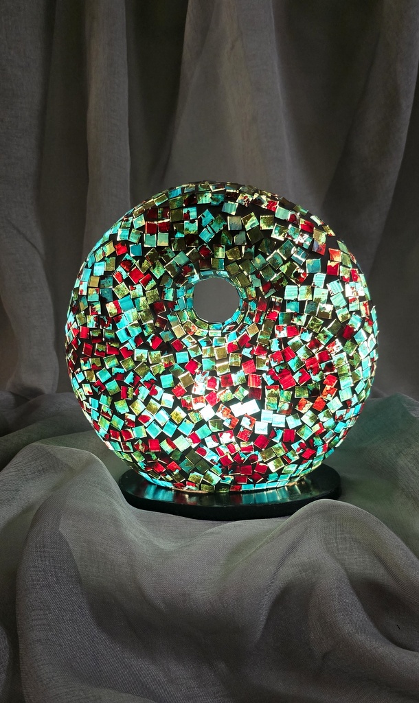 Dizajnová stolná lampa  Donat, 25 cm, ručná práca