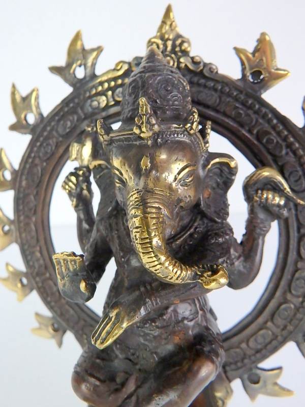 Soška z mosadze, GANESH, ručná práca