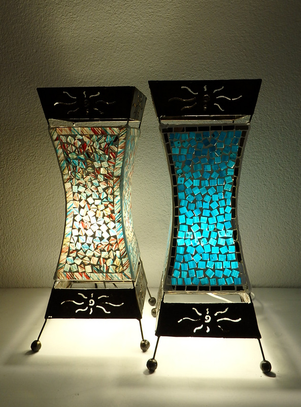 Stolná lampa WAJAN, ručná práca, 50 cm