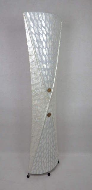 Stojacia lampa EMARAL, 150 cm, pravá perleť, ručná práca