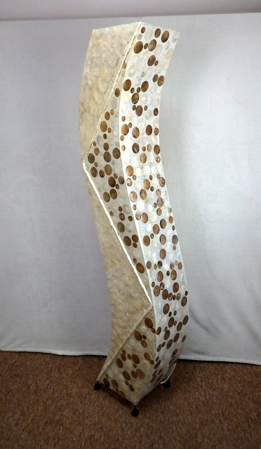 Stojacia lampa WAWE z pravej perlete 150 cm