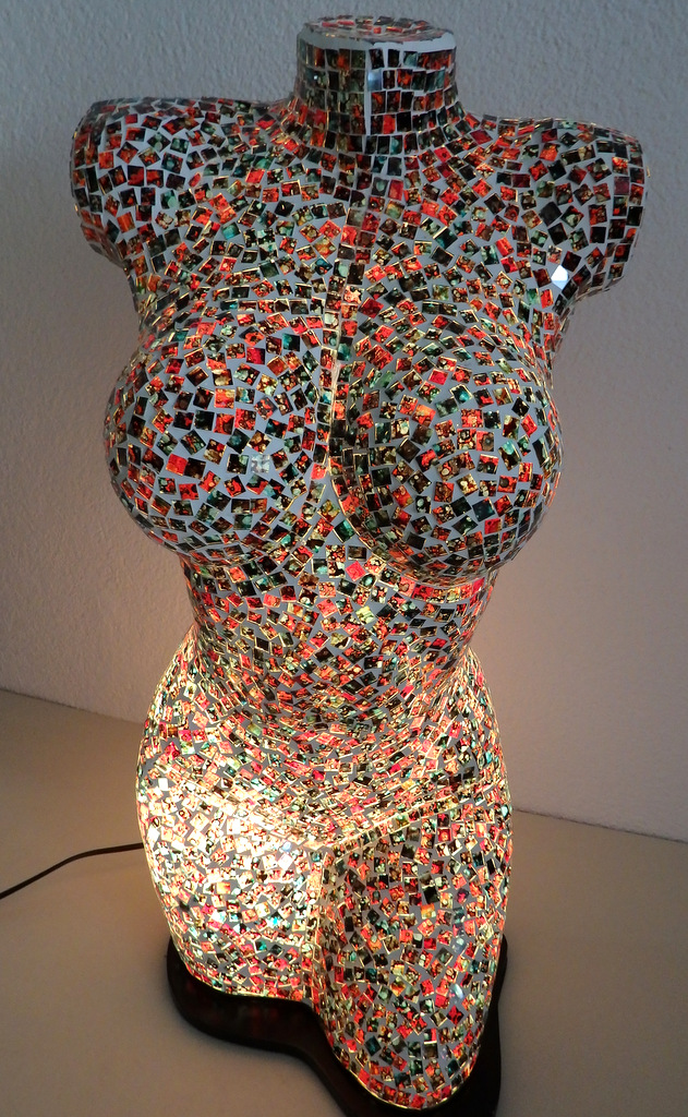 Stolná lampa  ART -Torzo ženy 60 cm