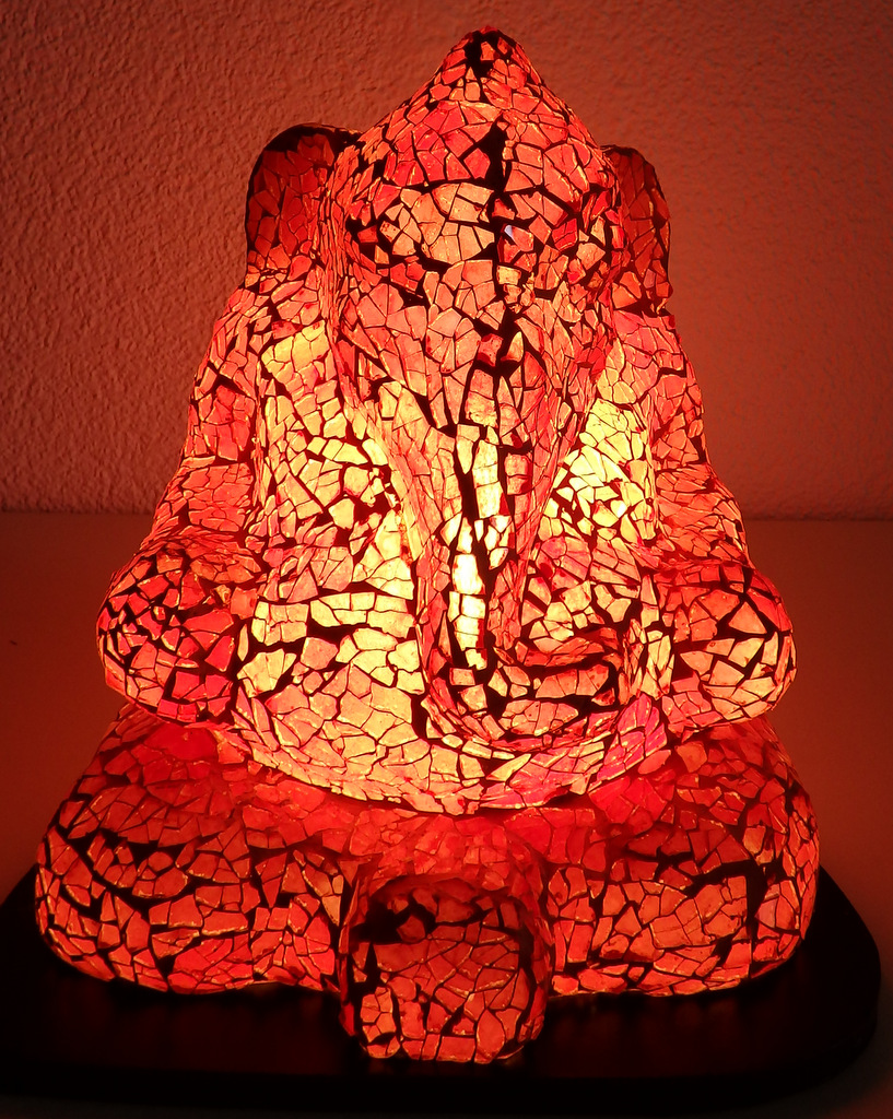 Lampa stolná  GANESH, 26 cm, ručná práca