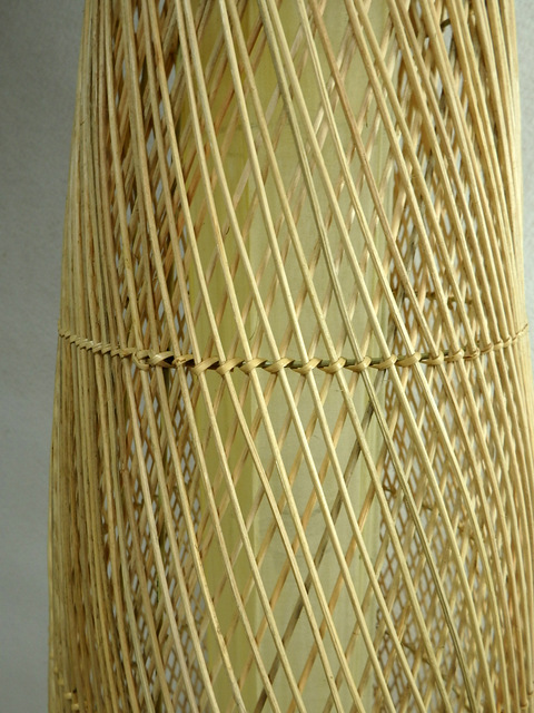 Stojacia lampa RATAN, natural, 150 cm, ručná práca
