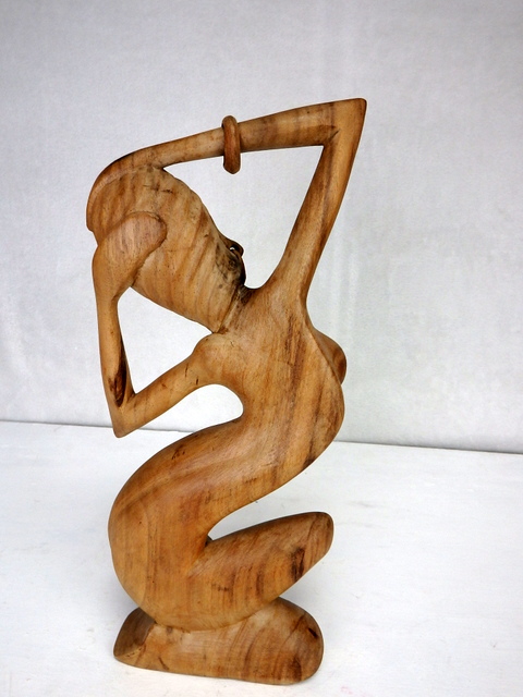 Soška Zmyselná žena, exotické drevo, ručná práca, 40 cm