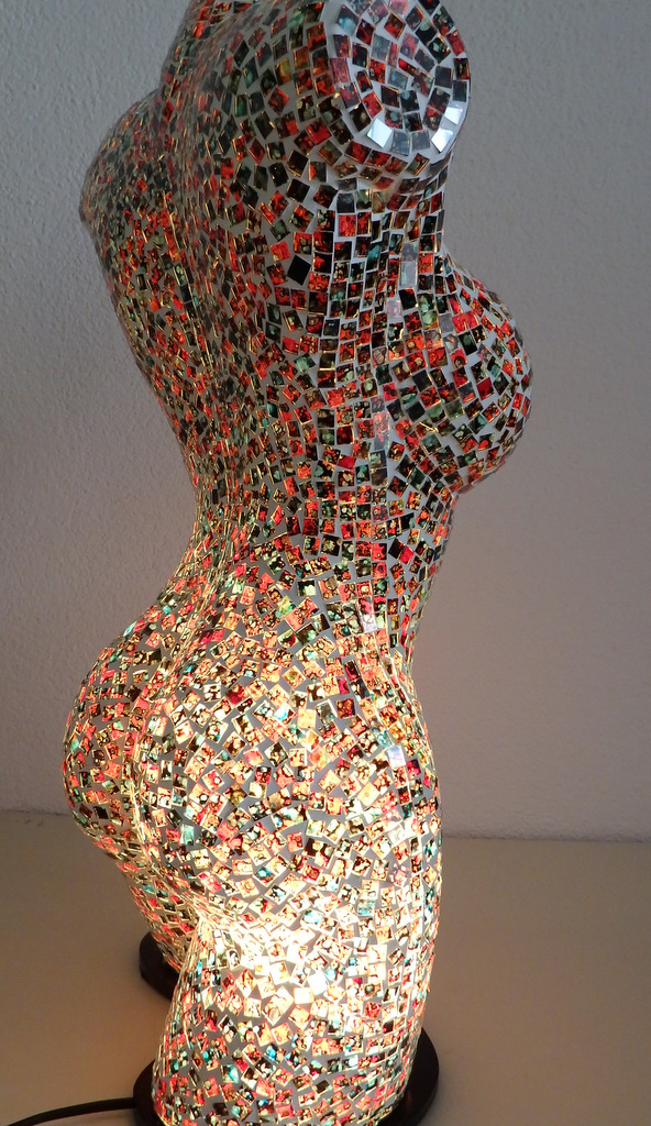 Stolná lampa  ART -Torzo ženy 60 cm