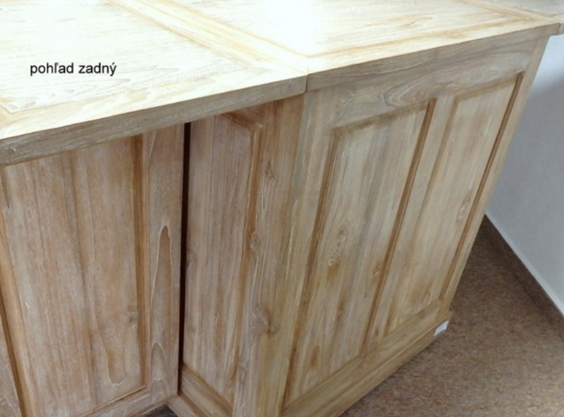  Skrinka barová teakové drevo CASANOVA , rozkladacia