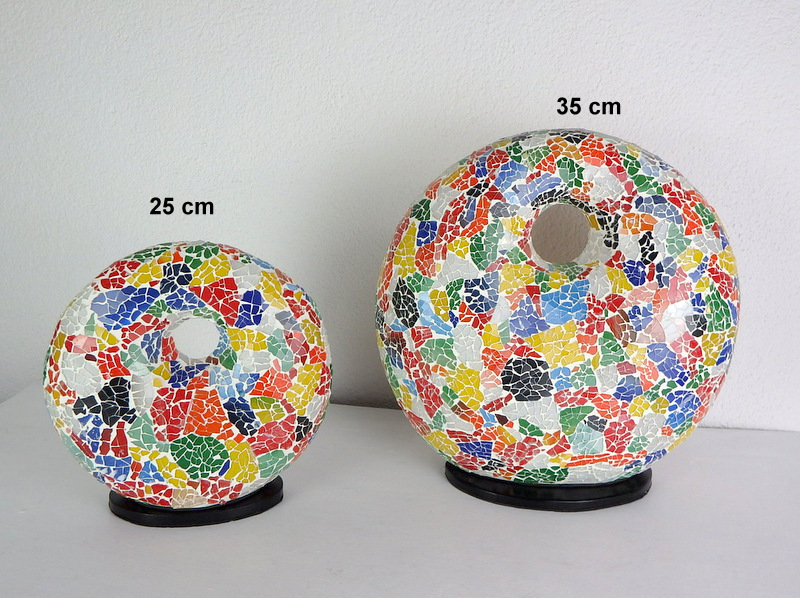 Stolná lampa viacfarebná DONAT