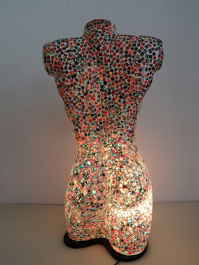 Stolná lampa  ART -Torzo ženy 60 cm