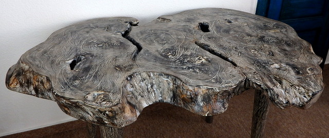 Stôl jedálenský TIMOR čierny, exotické drevo