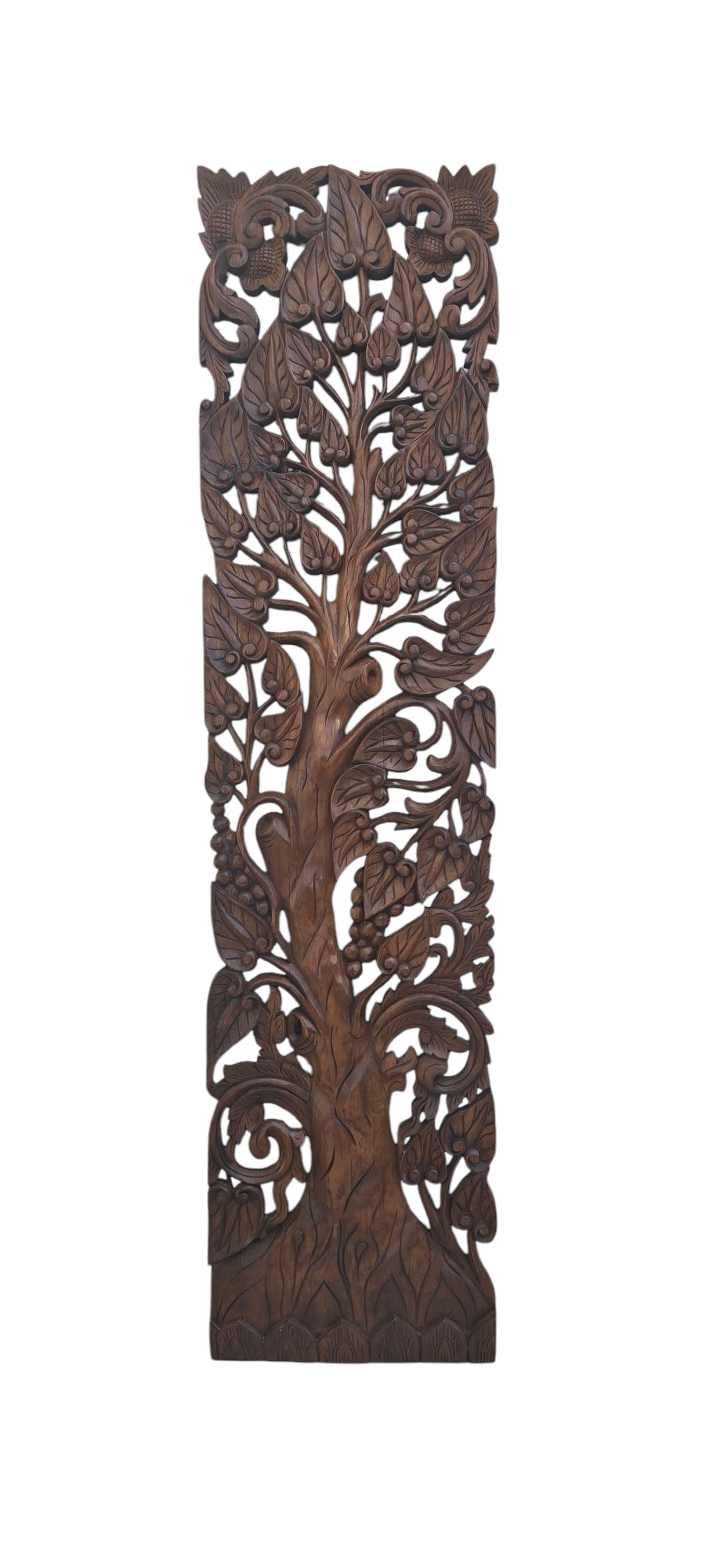 Dekorácia na stenu Strom života 180 cm x 45cm, teakové drevo, ručná práca