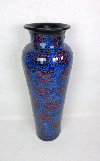 Váza DIVA, modrá tmavá, keramika, ručná práca