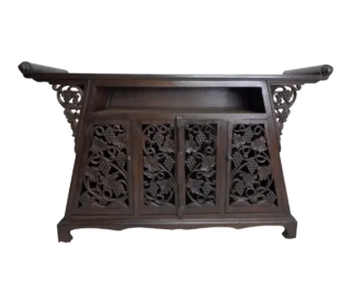 Skrinka GRAPE - hnedá, exotické drevo, ručná práca 