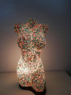 Stolná lampa  ART -Torzo ženy 60 cm
