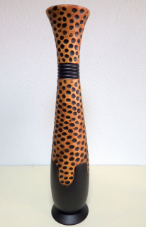 Váza ELA, exotické drevo, ručná práca, Thajsko