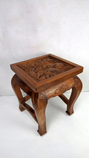 Odkladací stolík JÁVA, exotické drevo - M