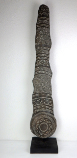 Socha - TOTEM TIMOR, tropické drevo, ručná práca, originál
