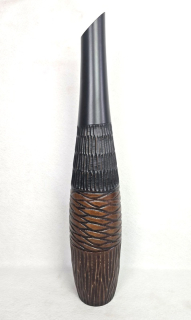 Váza čierna CARINA 2,  80 cm, drevo,ručná práca