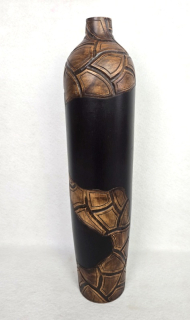 Váza DANAE čierna, 65 cm, drevo, ručná práca